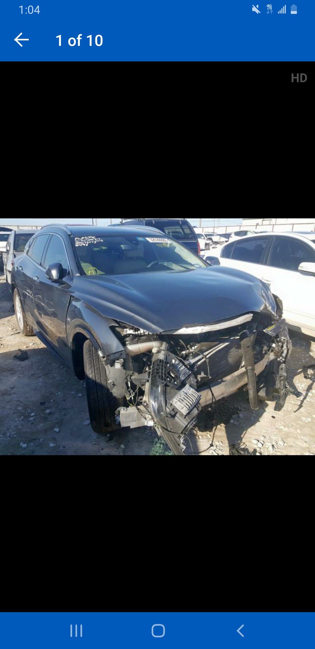 2018 Infiniti qx30 for parts only