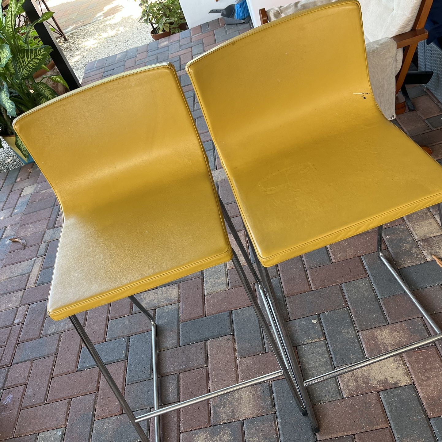 IKEA Yellow Bernhard Dining Chair Set of 2