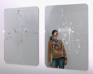 Incredible Original Laser Etched Mirror Art Piece