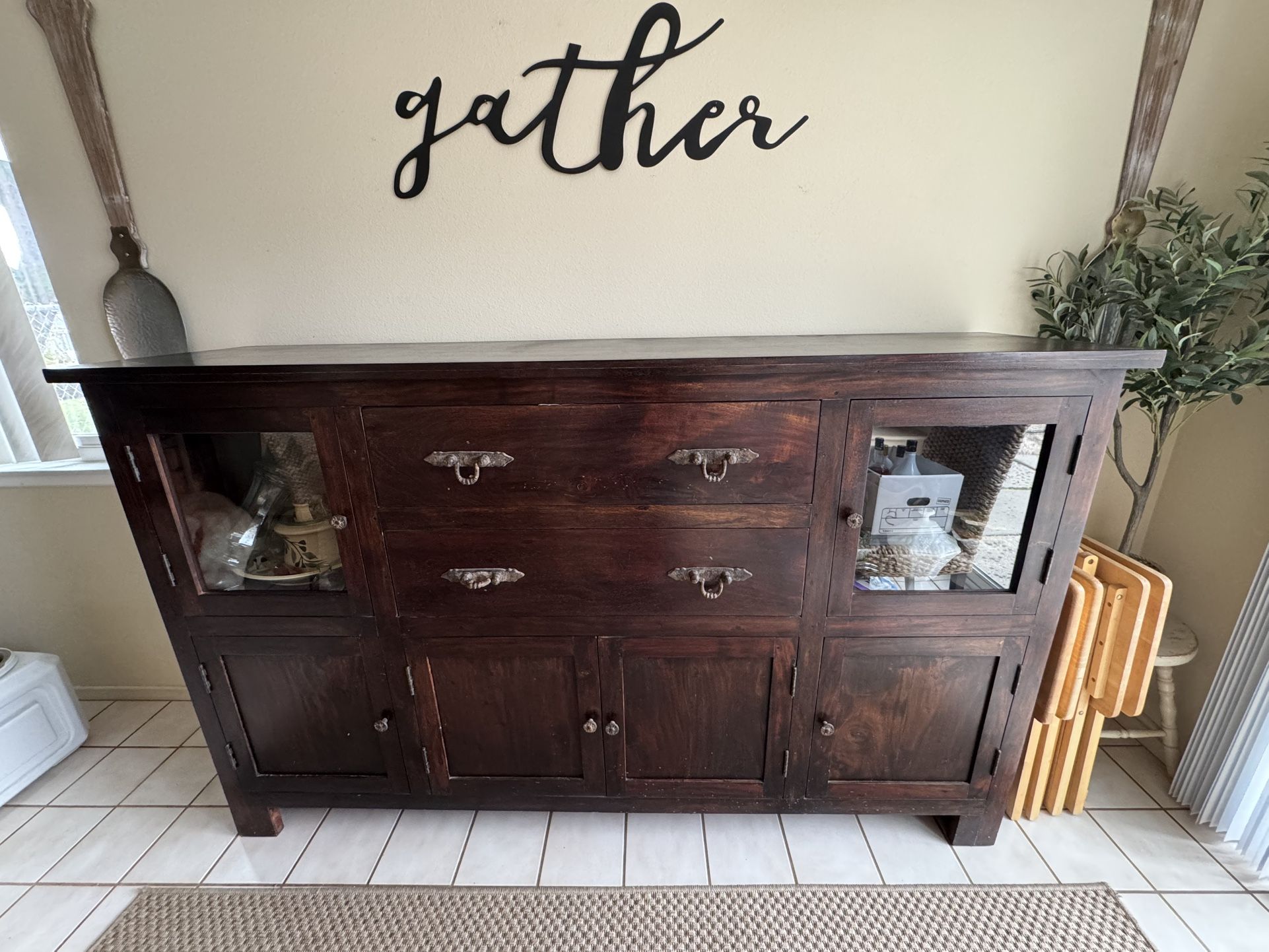 Solid Wood Sideboard