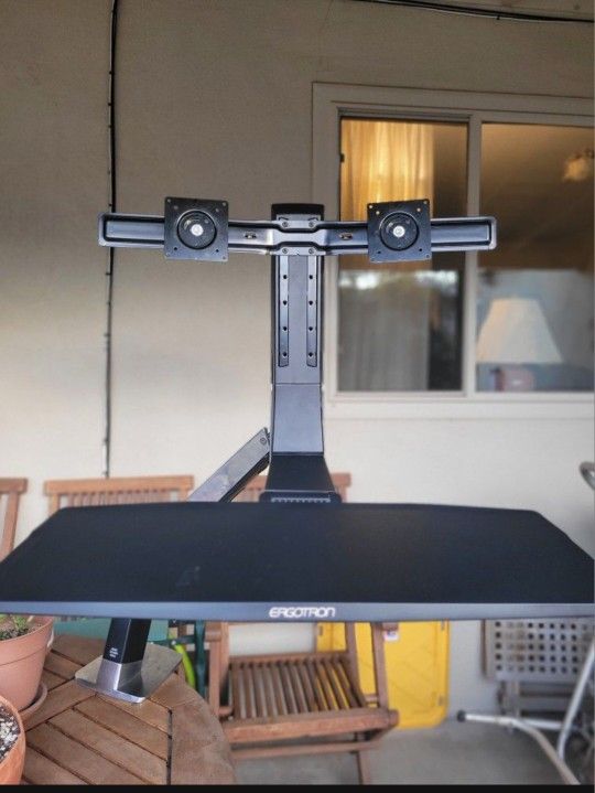 Ergotron WorkFit-A - Dual Monitor with Worksurface
