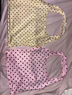 2 Shein Polka Dot Halter Tops