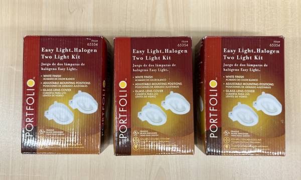 Three Portfolio Halogen 2 Pack Light Kit (White)