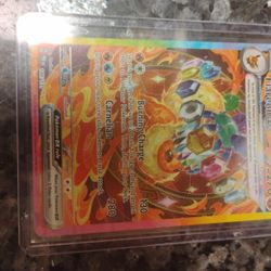 Pokemon Prismatic Evolution Flareon EX Card