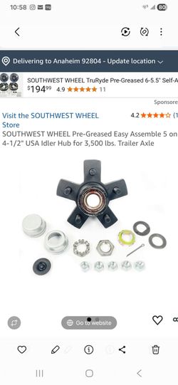 Trailer Hubs New In the box