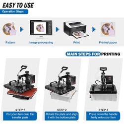 Sublimation Printer And Press Combo Package!! 