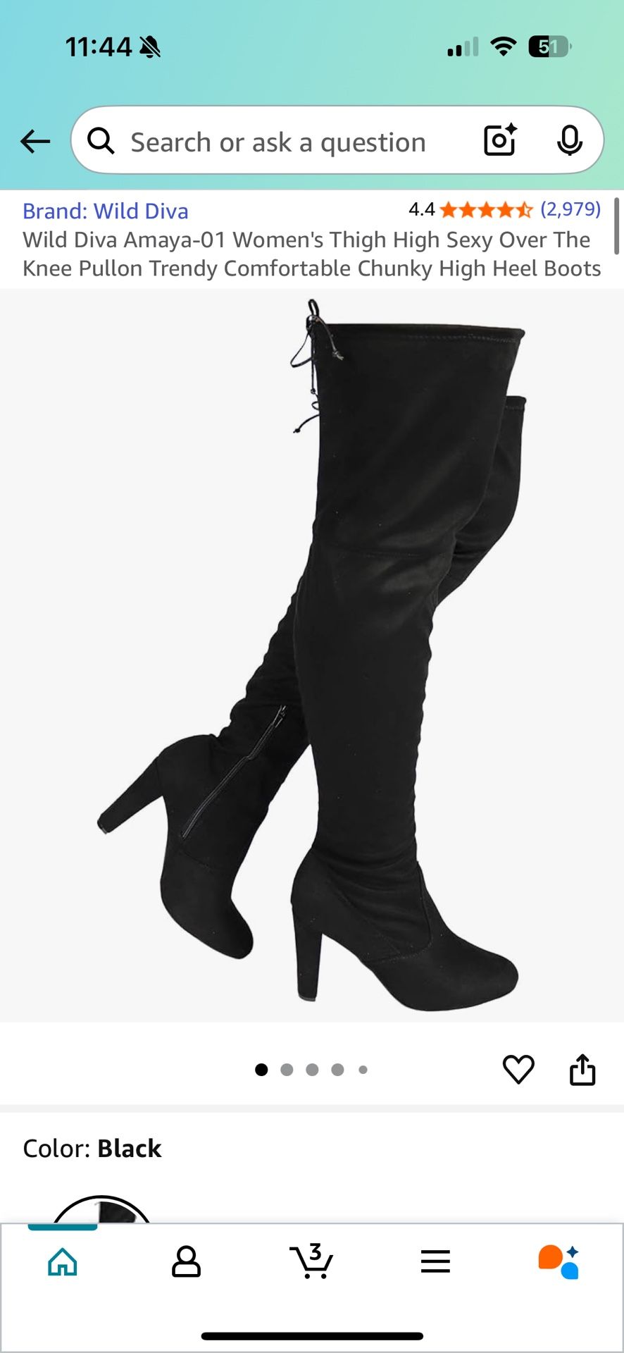 Wild Diva Amaya-01 Women's Thigh High Sexy Over The Knee Pullon Trendy Comfortable Chunky High Heel Boots