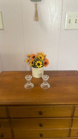 Mikasa Jubilation Lead Crystal Taper Candlestick Holders