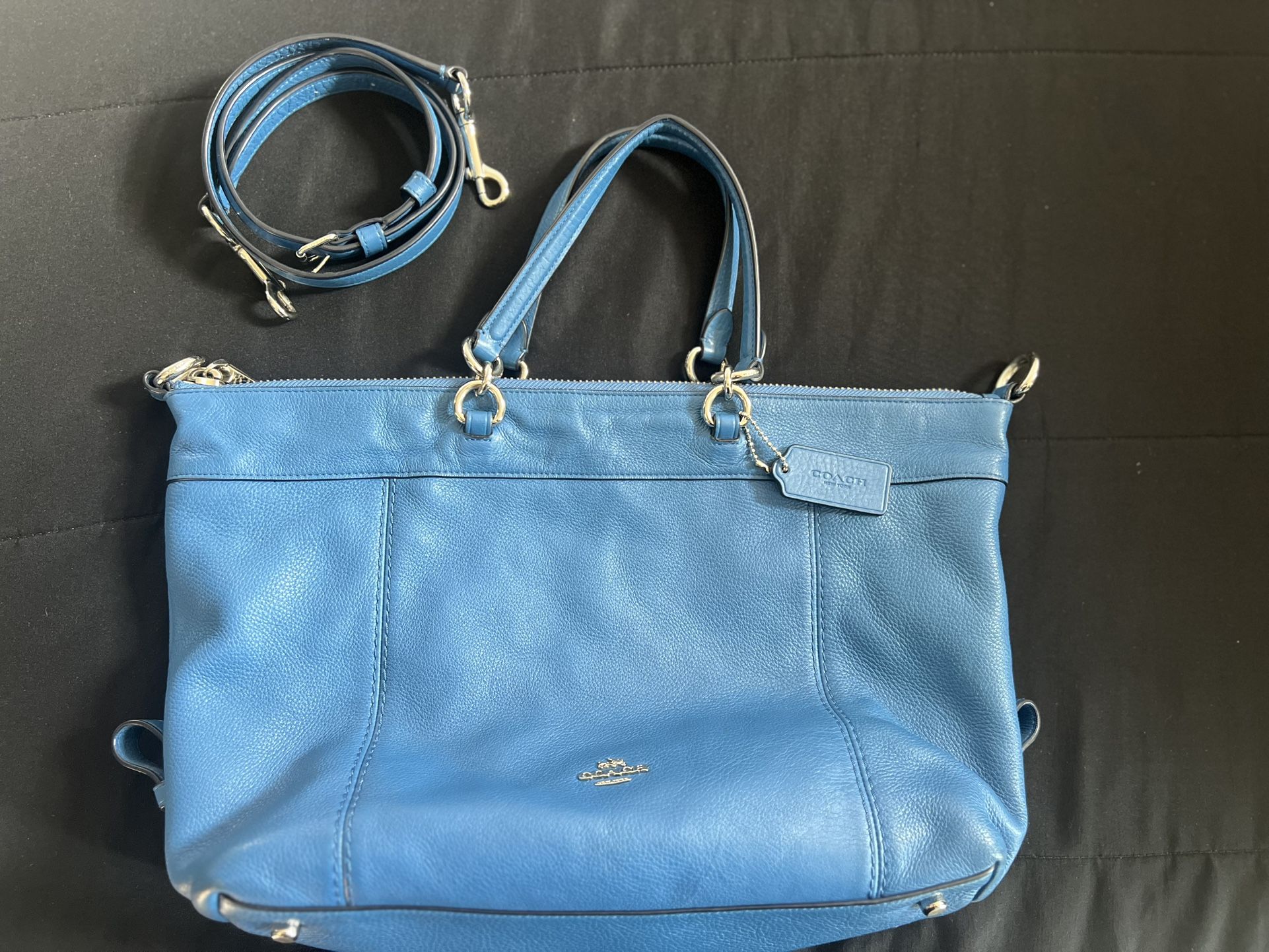 Coach F59325 Pebbled Leather Lenox Satchel