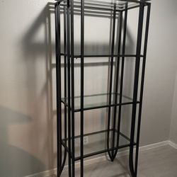Estante De Metal Con Vidrio Templado