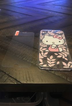 iPhone 7 Plus or 8 plus case and tempered glass