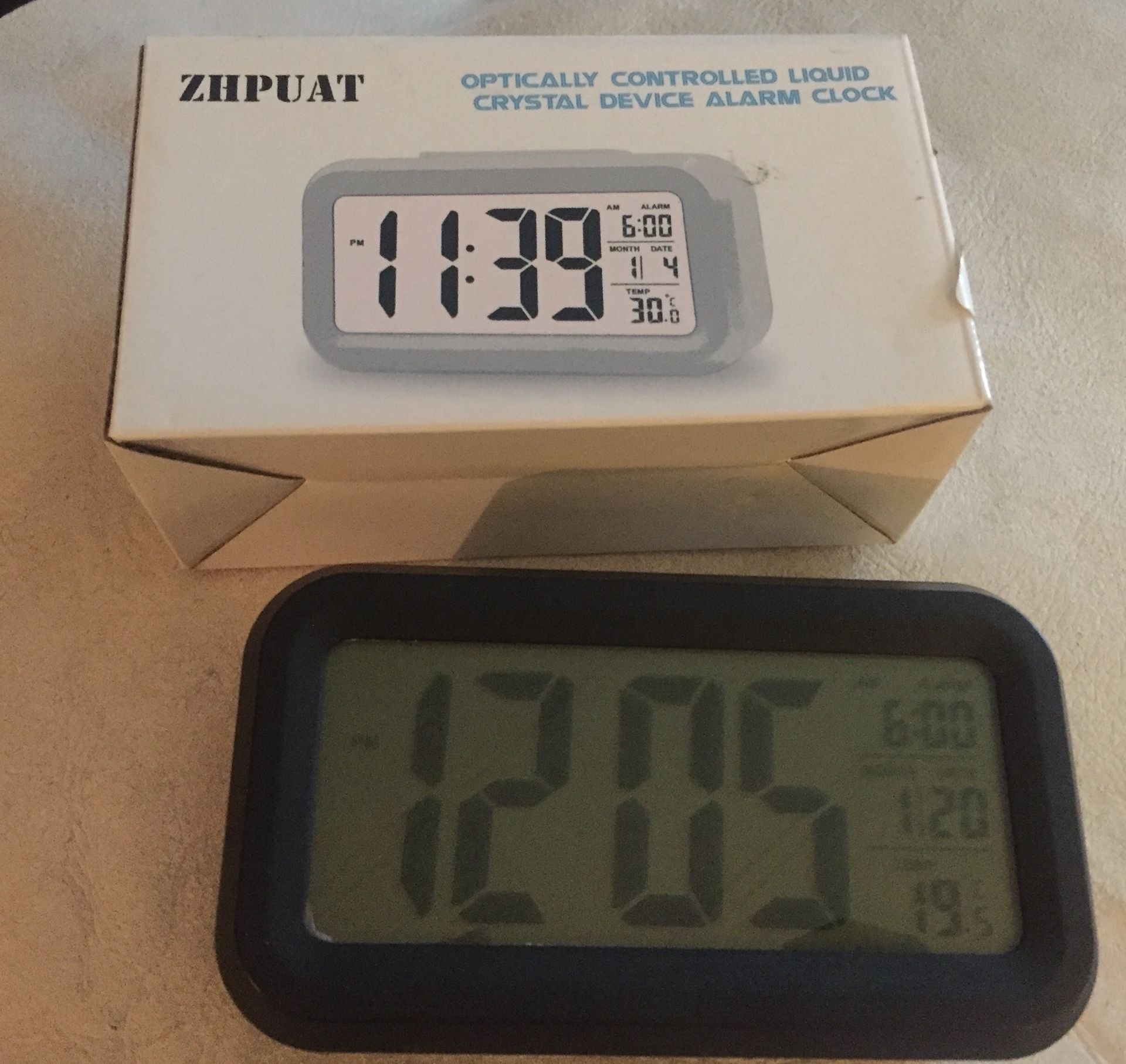 Crystal Device Alarm Clock Color Black