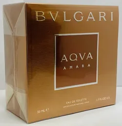 BVLGARI AQVA AMARA EDT Spray Cologne For MEN 1.7 Oz 50ml /RARE/ SEALED BOX / NEW