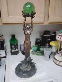 Bronze Mermaid statue  very beautiful
