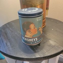 1980s Hersheys kisses tin can