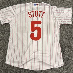 Bryson Stott Philadelphia Phillies White With Pinstripe XXXL Jersey. Get It Today! 