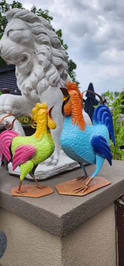 Rustic metal ruster $45.00 for the set