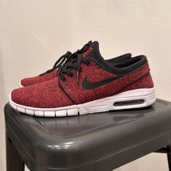 Size 10 - Nike SB Stefan Janoski Max Skateboarding Shoe Sneaker - Air Red Vans Vintage Rare