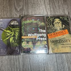 Vintage Cassette Tape Bundle Morrissey & Wolfgang Press + Econ Tunes