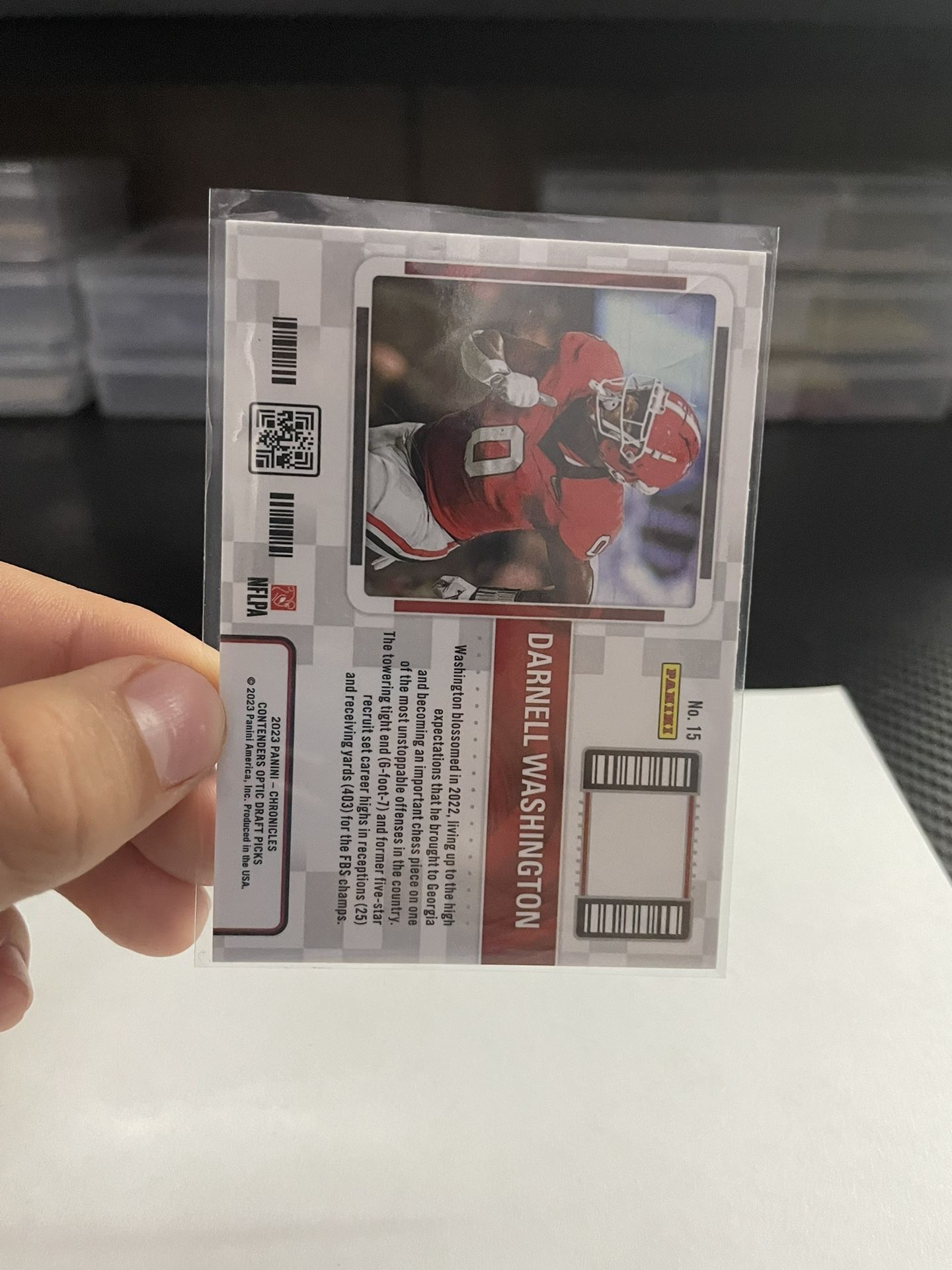 Darnell Washington Ticket Card