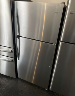 Whirlpool Top Mount Refrigerator - Stainless Steel