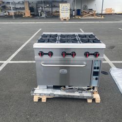 36 ins 6 Burner Convection Oven range NSF RGR-36C