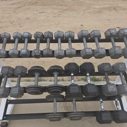 Dumbells And Rack