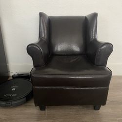 Kids Leather Lounge/reading Chair 