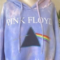 Tie dye pink floyd hoodie sale