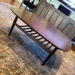 Article Lenia Mid Century Modern Style Walnut Coffee Table
