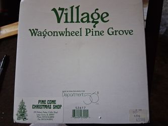 Department 56 wagon wheel pine grove# 52617