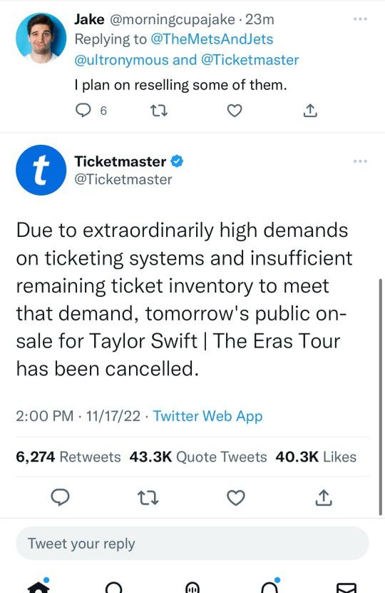 2 Taylor Swift Tickets