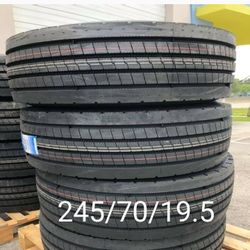 4 New Tires For Sale 245/70/19.5 LT 16ply We Service Motorcycle Tires
