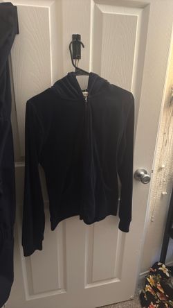 blue velvet y2k zip up jacket