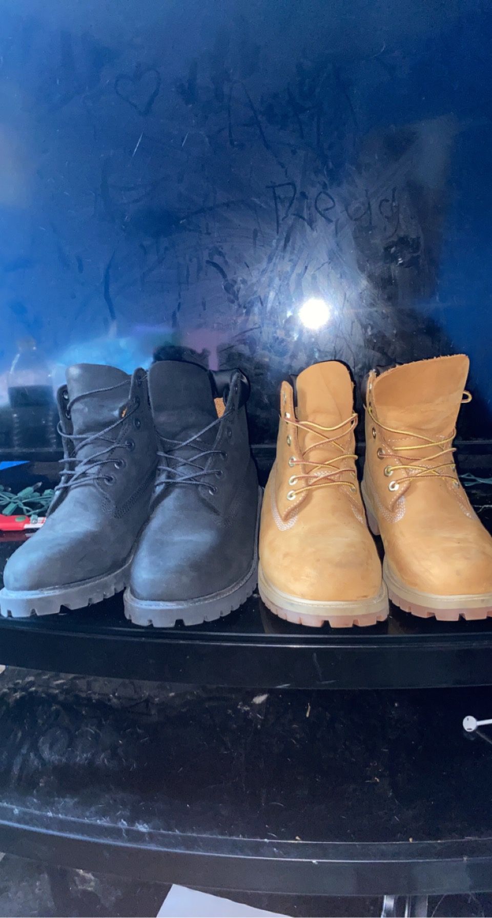 Timberland Boots Black/beige Sizes 6 M