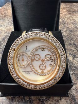Johnnys watch with diamonds