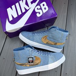 Nike SB Zoom Blazer Mid QS x Supreme Denim