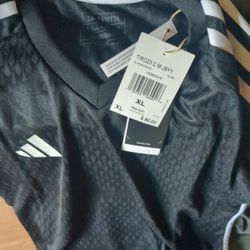 Kids Youth 15y 16y Black Adidas Jersey Shirt Soccer