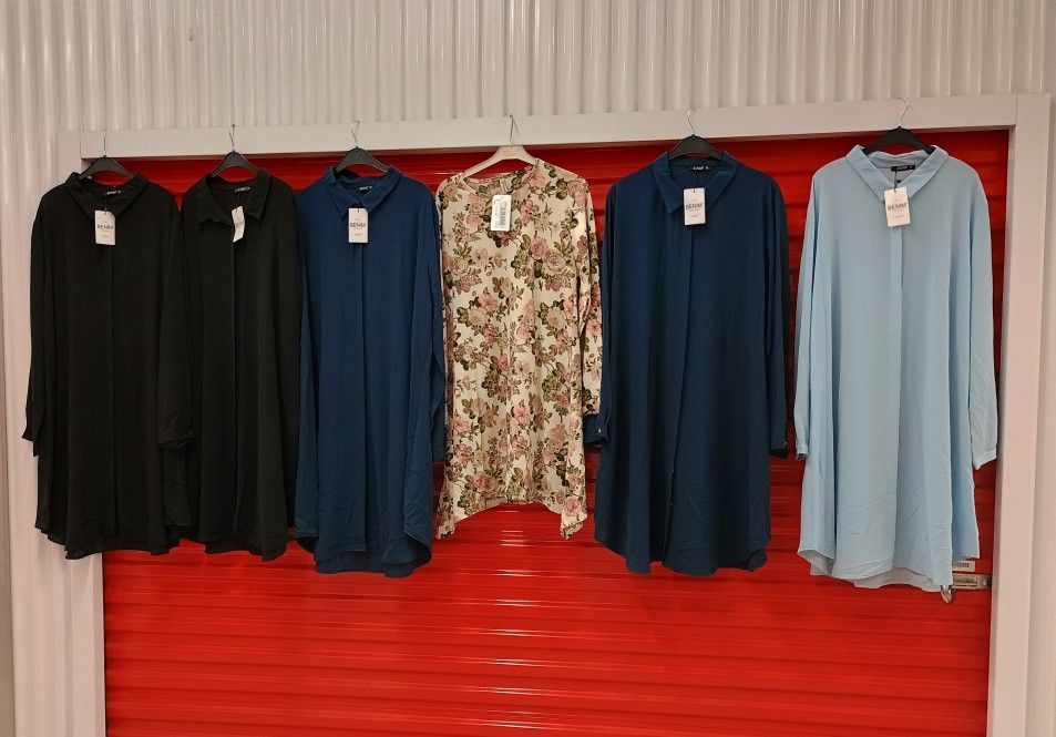 Solid-color tunic dresses (first image)

Floral/maxi dresses (second image) READ DESCRIPTION 