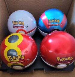 Sealed Pokémon Card collector tins - lot of 4