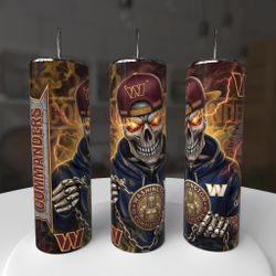 Washington Commanders Football Tumbler