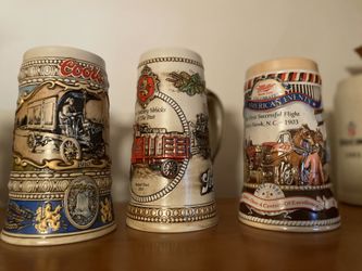 Vintage ceramic beer mugs