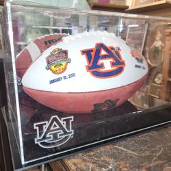 Auburn 2011 And 2014 National Championship  Football In Case