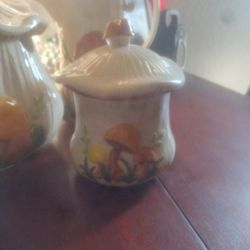 Vintage Arnel Mushroom Canister