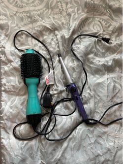 Curling iron and hot air brush