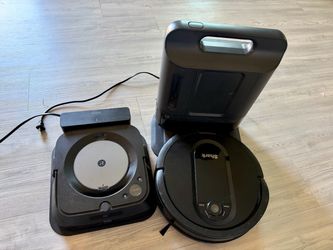 iRobot mopping and Shark robot vacuum