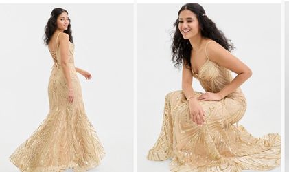 Gold dress