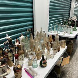 Old glass bottles medicine bottles all different sizes price will determine what you’re interested in purchasing. Make me an offer.