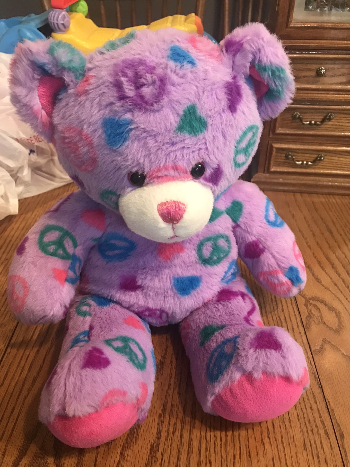 build a bear purple peace bear