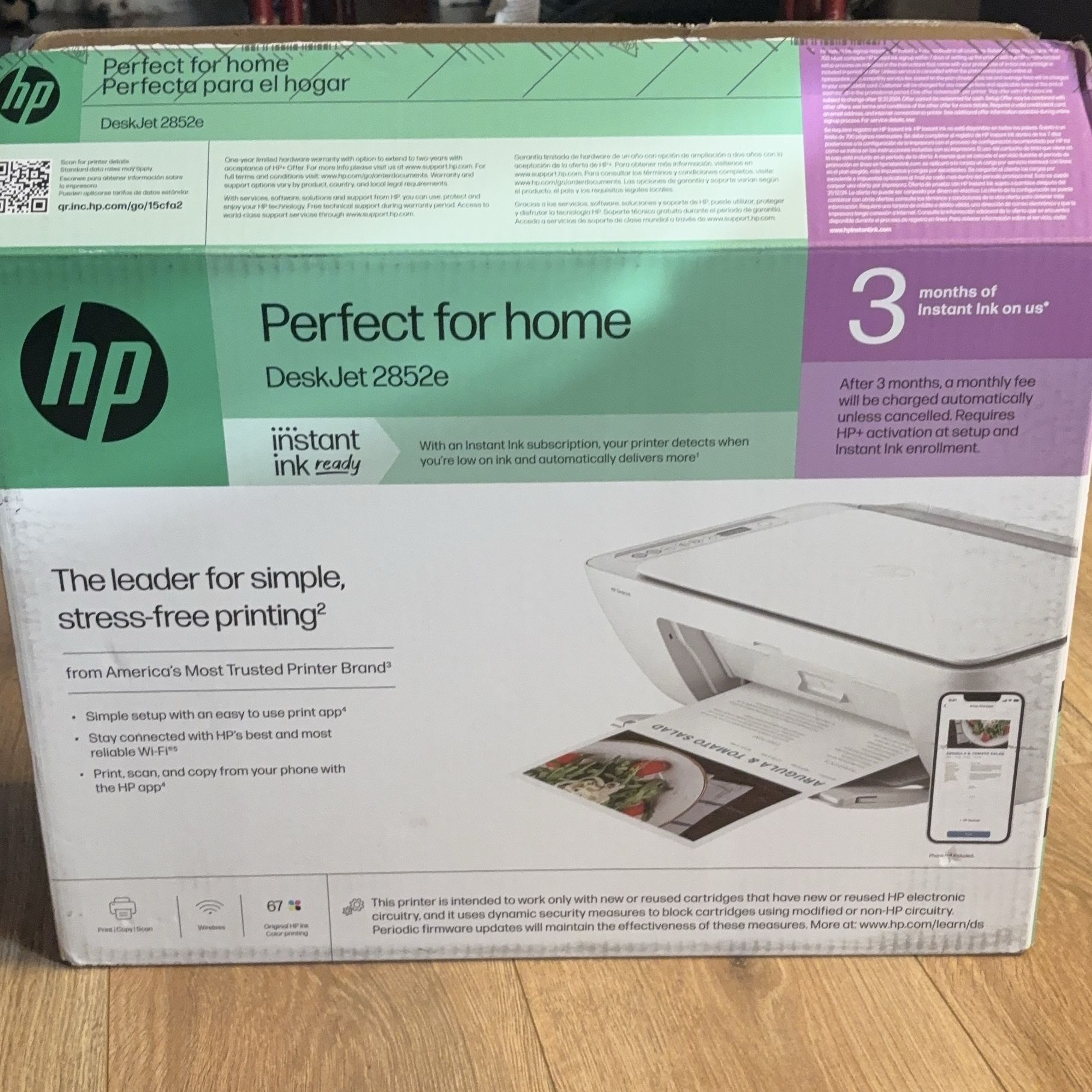 HP DeskJet 2852e Wireless All-in-One Printer